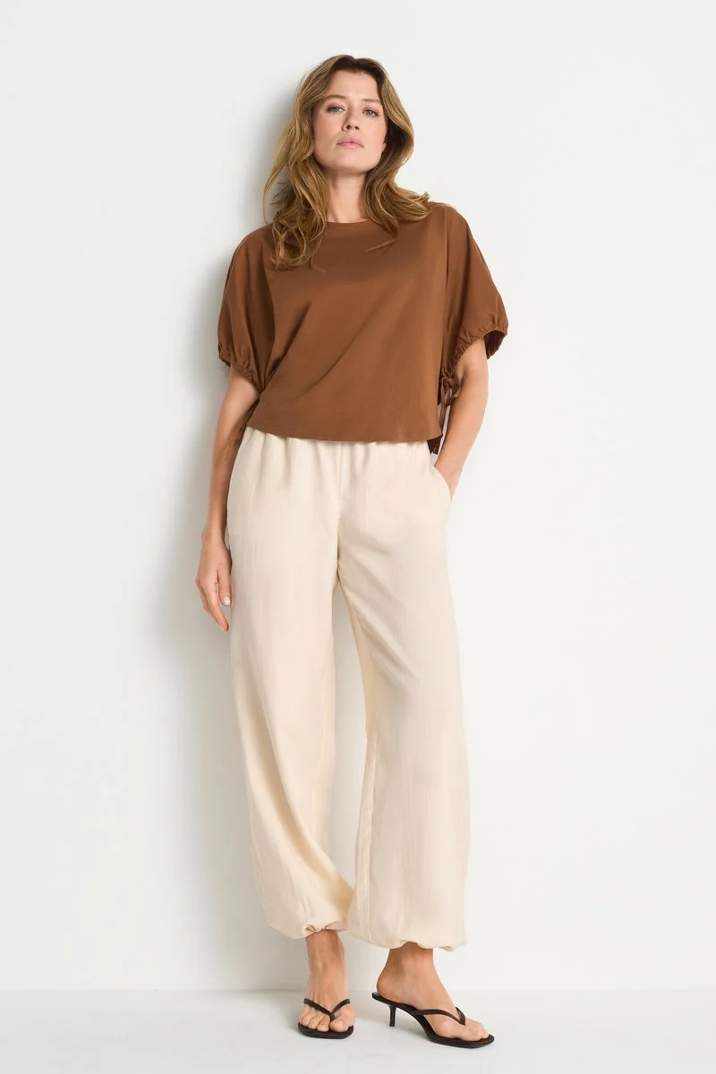Wide Fit T-Shirt with Woman Print