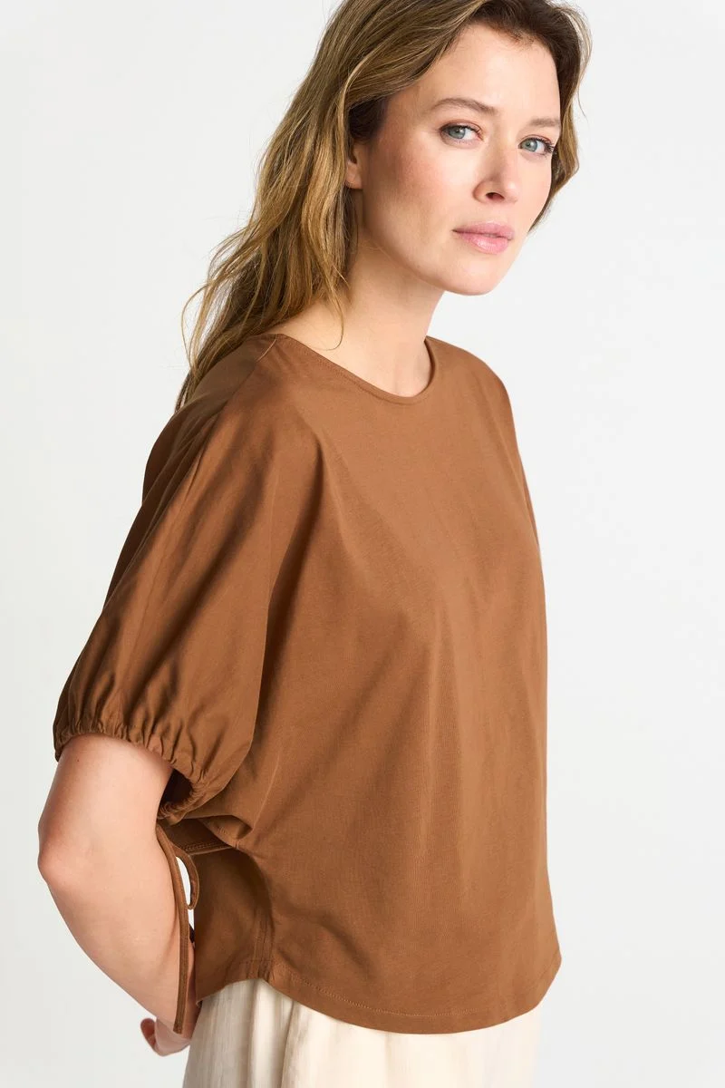 Wide Fit T-Shirt with Woman Print