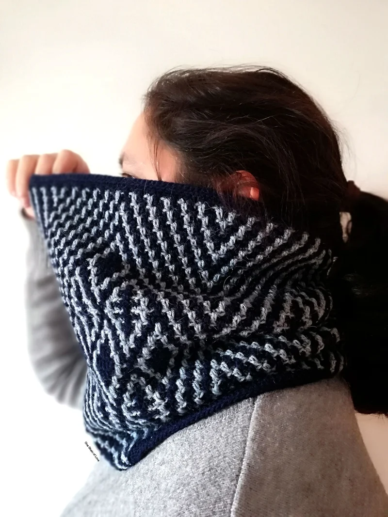 Little Diamonds Cowl – „One Skein of Love“-Häkelpaket