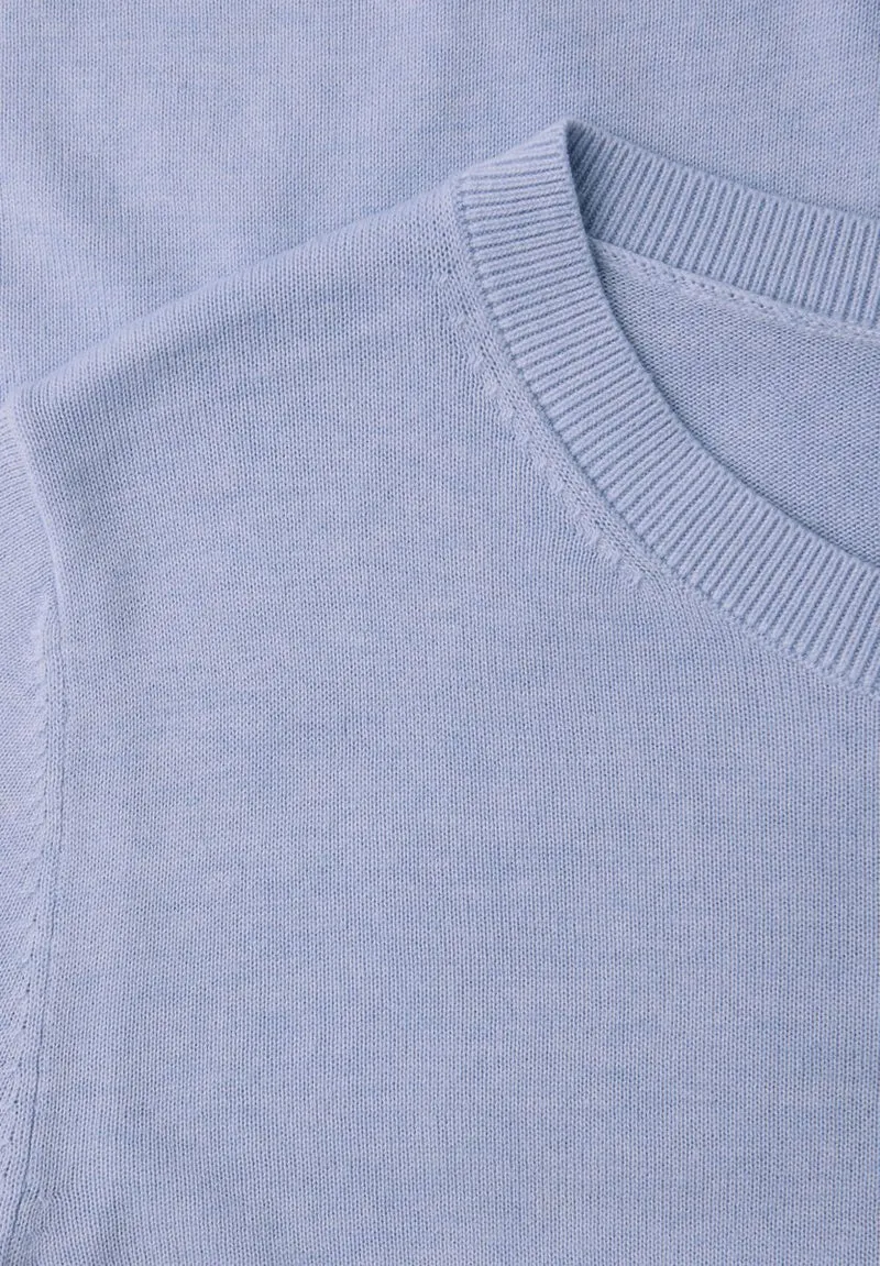 Kurzarm Pullover mit Rundhals