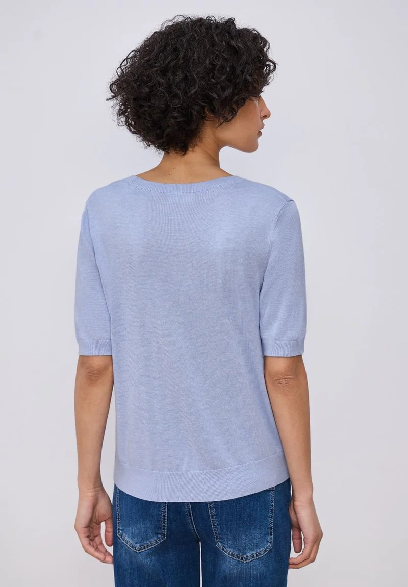 Kurzarm Pullover mit Rundhals