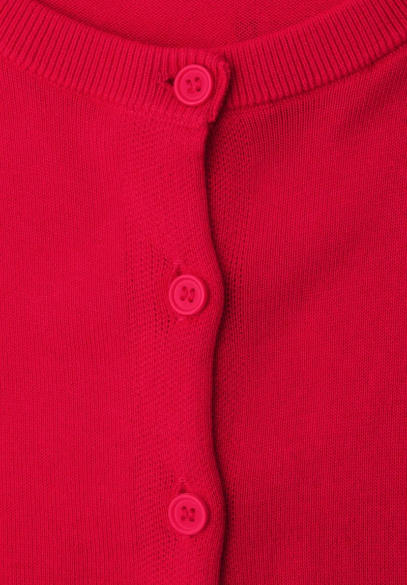 Kurzarm Cardigan mit Rundhals