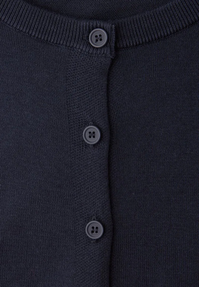 Kurzarm Cardigan mit Rundhals