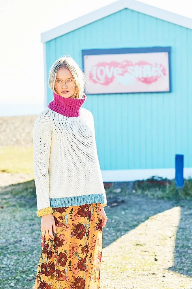 Häkelanleitung Stylecraft Bellissima DK Nr. 9633 Pullover und Schal