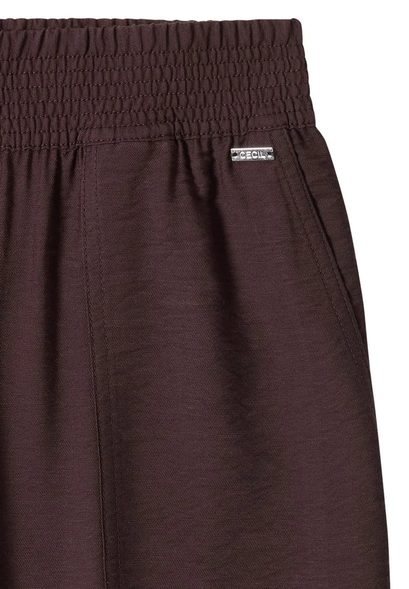 Mid Waist Slim Leg Hose im Loose Fit