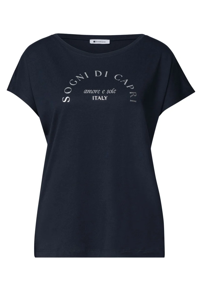 Dropped Shoulder Shirt mit Rundhals