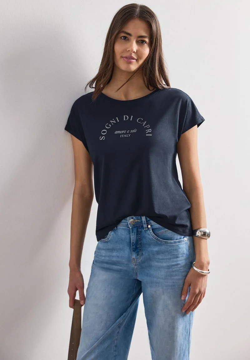 Dropped Shoulder Shirt mit Rundhals