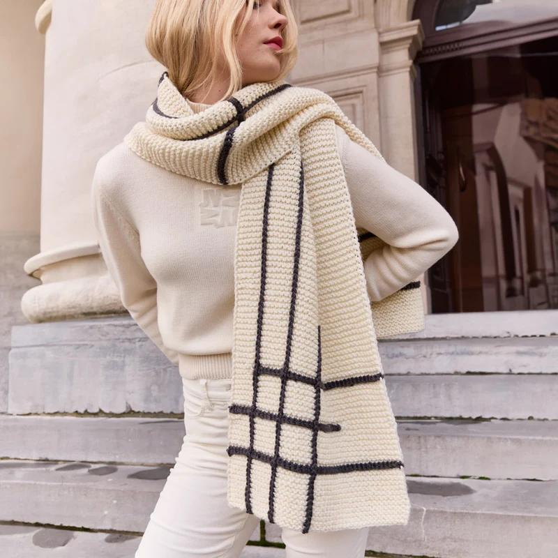 Knipmode – Strickpaket für einen wendbaren Schal