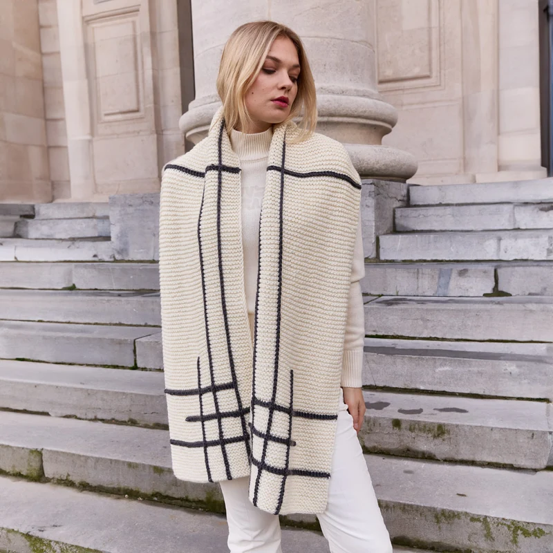 Knipmode – Strickpaket für einen wendbaren Schal