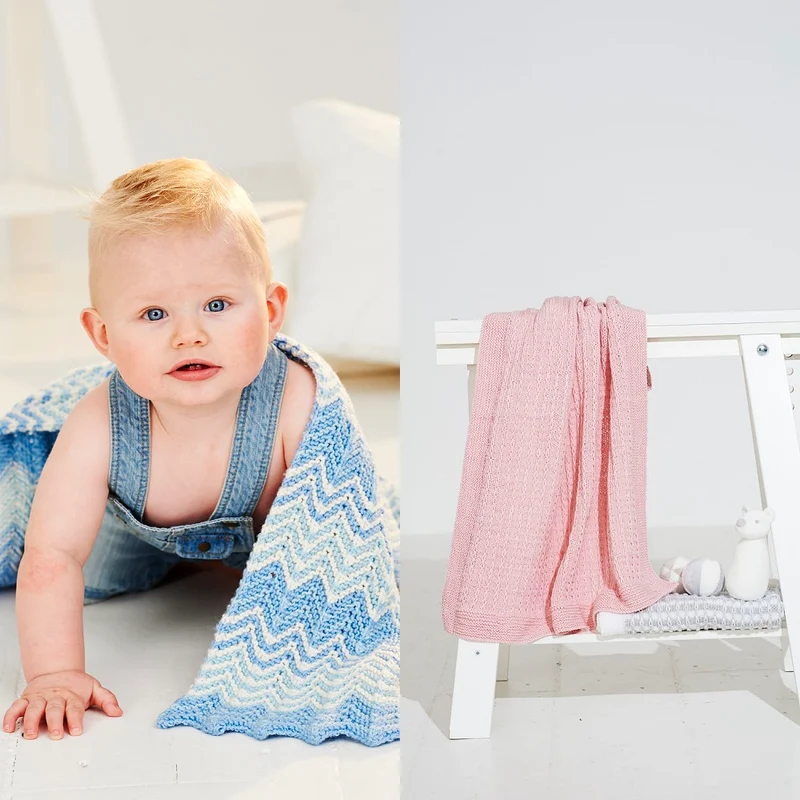 Strickanleitung Stylecraft Bambino DK Nr. 9506 Babydecken (digital)