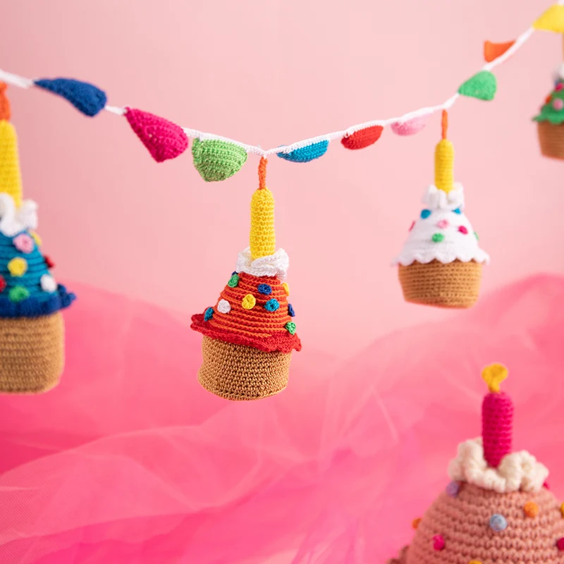 Cupcake-Girlande – Häkelpaket