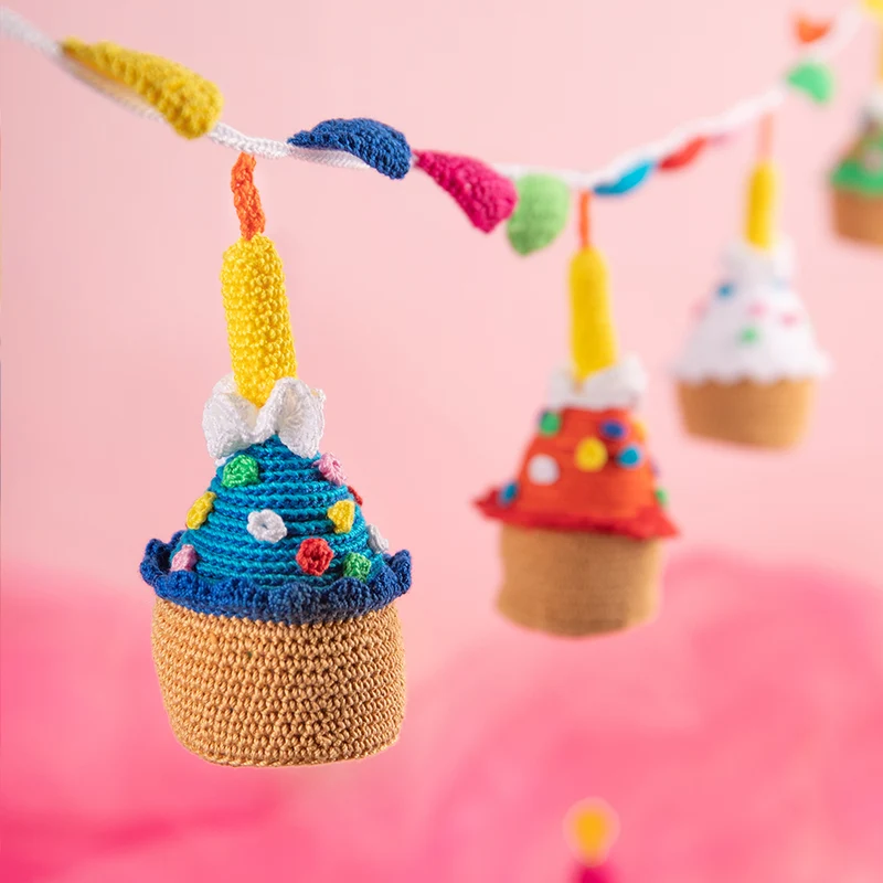 Cupcake-Girlande – Häkelpaket