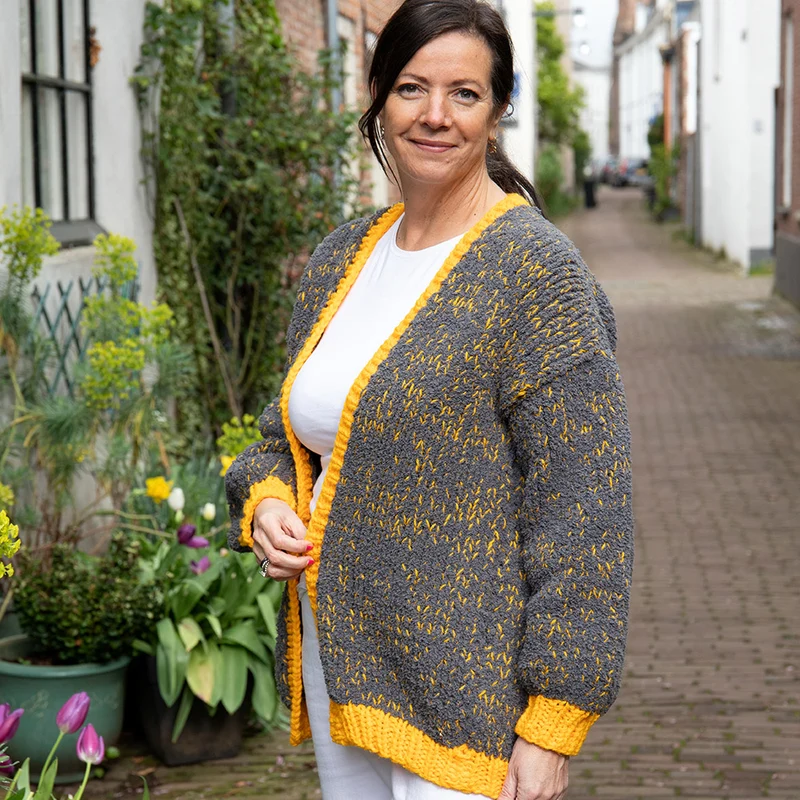 Strickpaket „Basis-Jacke Furry“