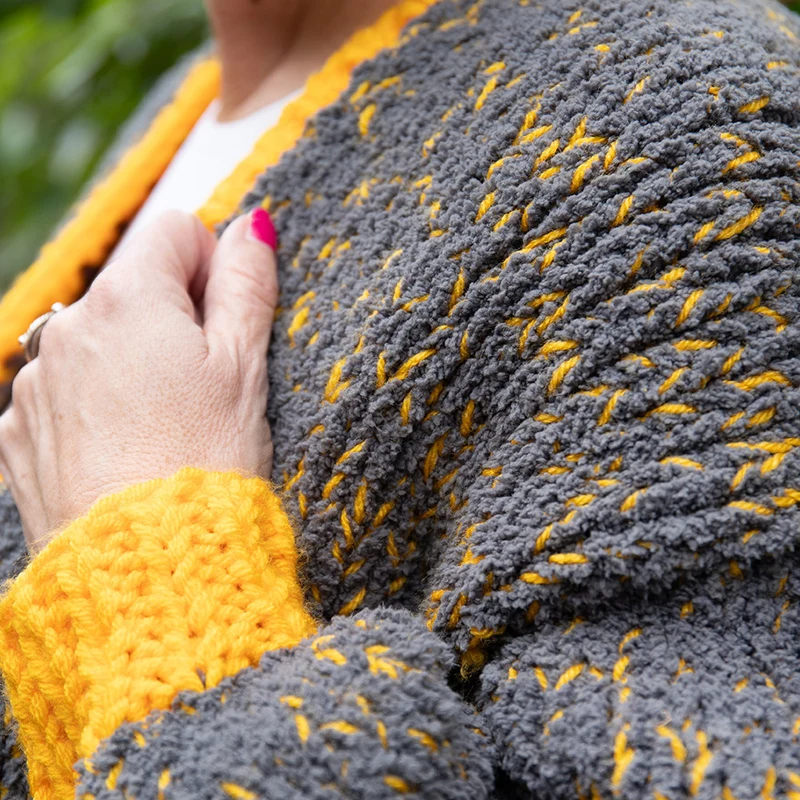 Strickpaket „Basis-Jacke Furry“