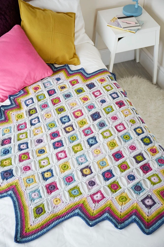 Häkelanleitung Stylecraft Life DK Nr. 9256 Decken