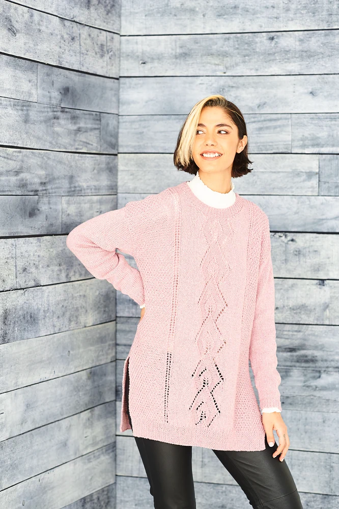Strickanleitung Stylecraft ReCreate DK Nr. 9861: Tunika, Pullover und Rollkragenpullover
