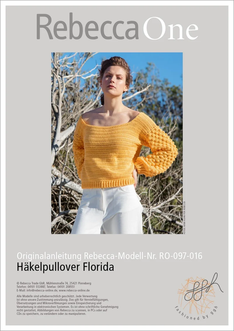 Anleitung - Häkelpullover Florida