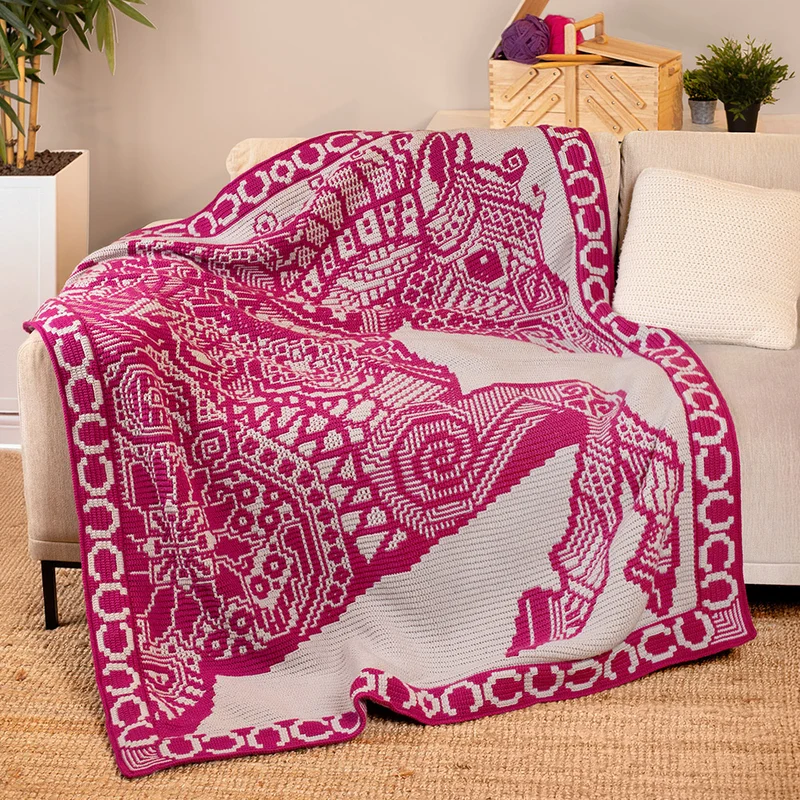 Zen Tangle Horse – AdO Crochet – Garnpaket – Mosaik