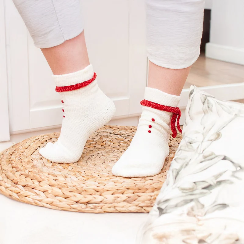 Häkelanleitung Katia Sockirumi Schneemann