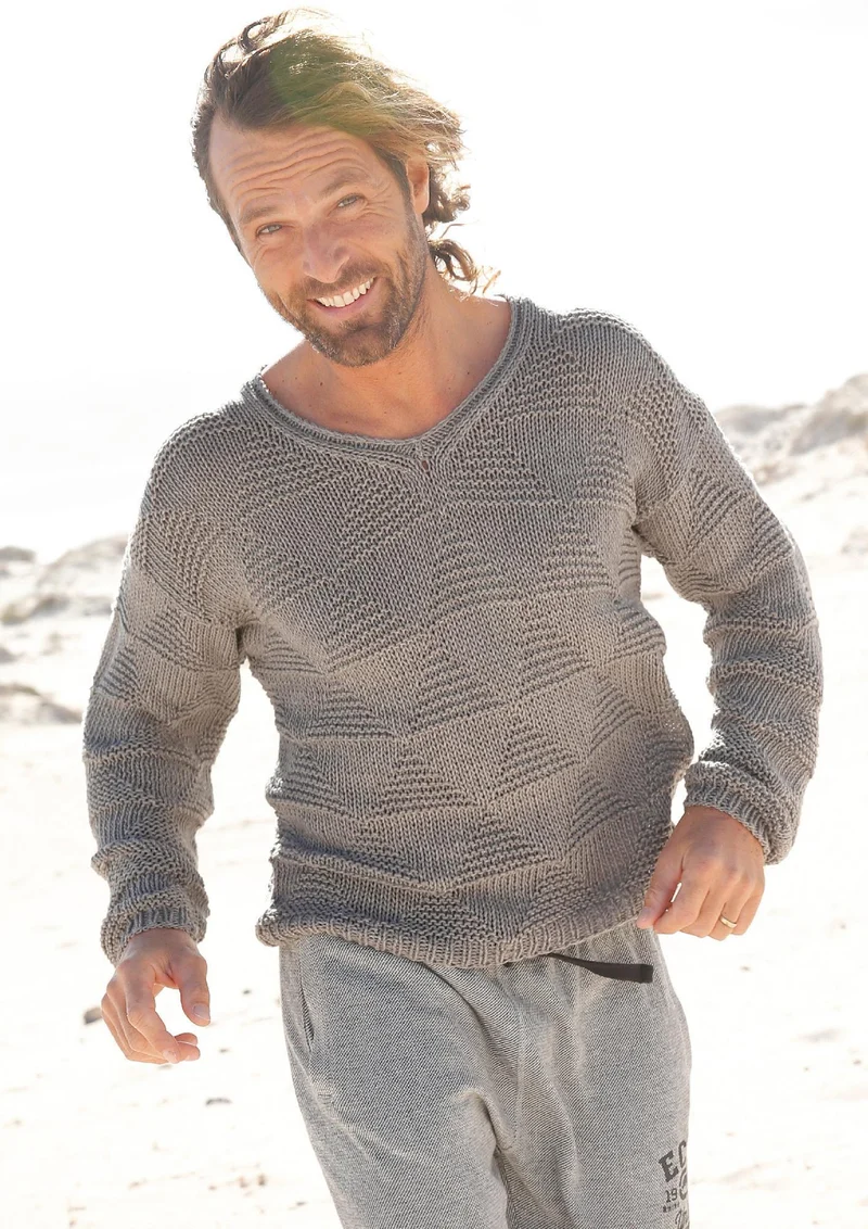 Strickanleitung - Pullover mit Strukturmuster