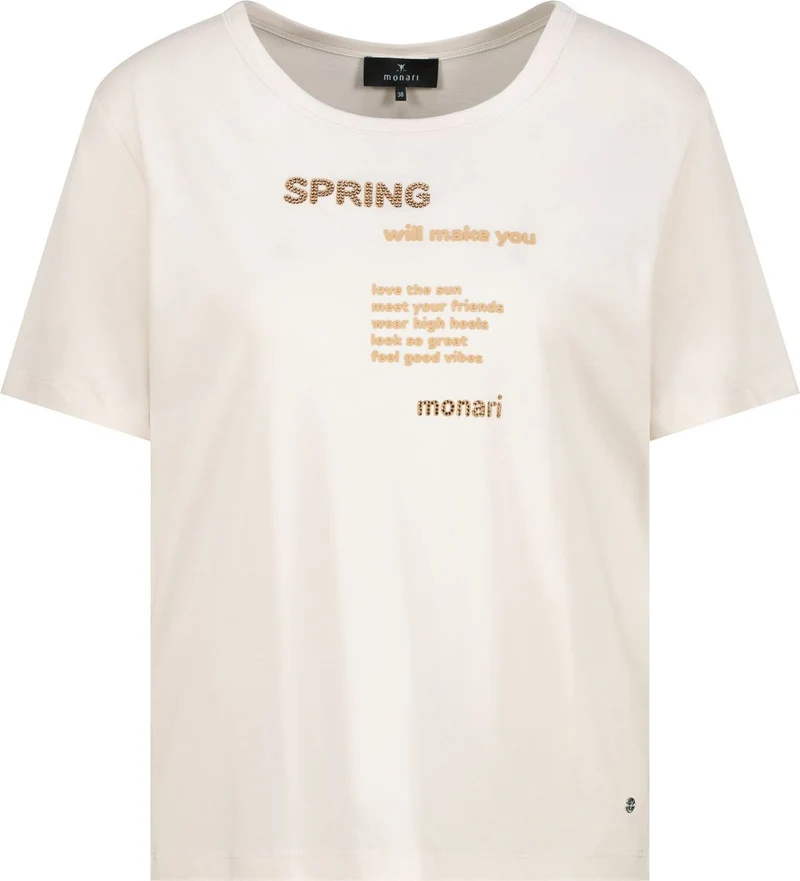 T-Shirt mit Schrift-Details