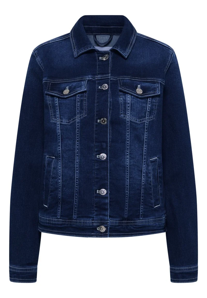 Jeansjacke mit Brusttaschen und Knöpfen