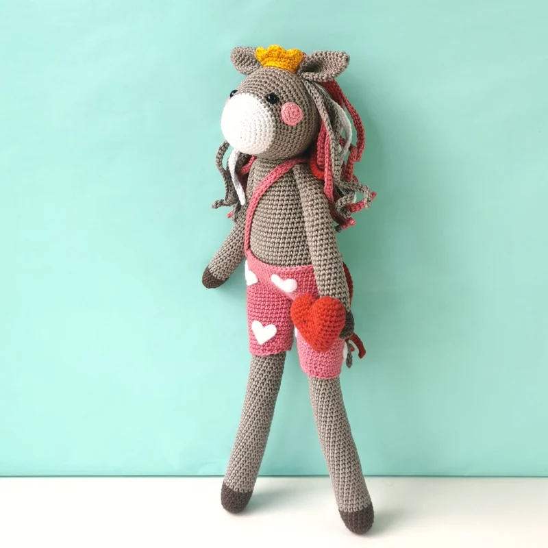 Polly, das Herzchenpferd – Häkelpaket – Mrs. Milly