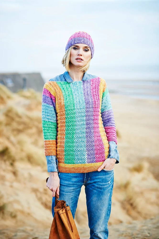 Strickanleitung Stylecraft Batik Swirl DK Nr. 9537: Pullover, Jacke und Mütze