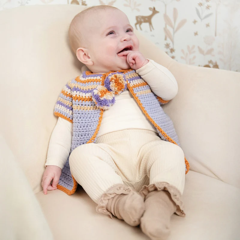 Häkelpaket für eine sommerliche Babyjacke