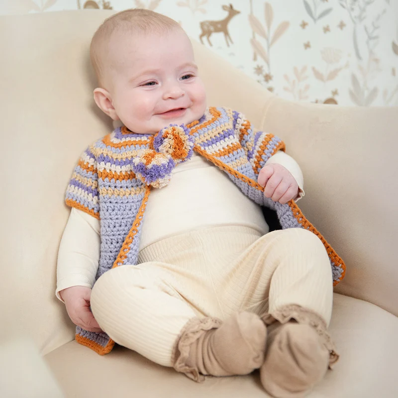 Häkelpaket für eine sommerliche Babyjacke