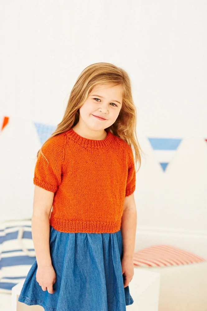 Strickanleitung Stylecraft Life DK Nr. 8904: Top und Jacke für Mädchen