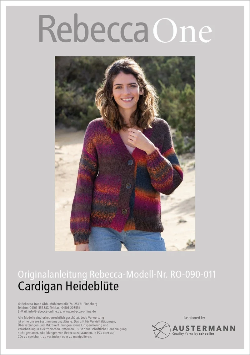 Anleitung - Cardigan Heideblüte