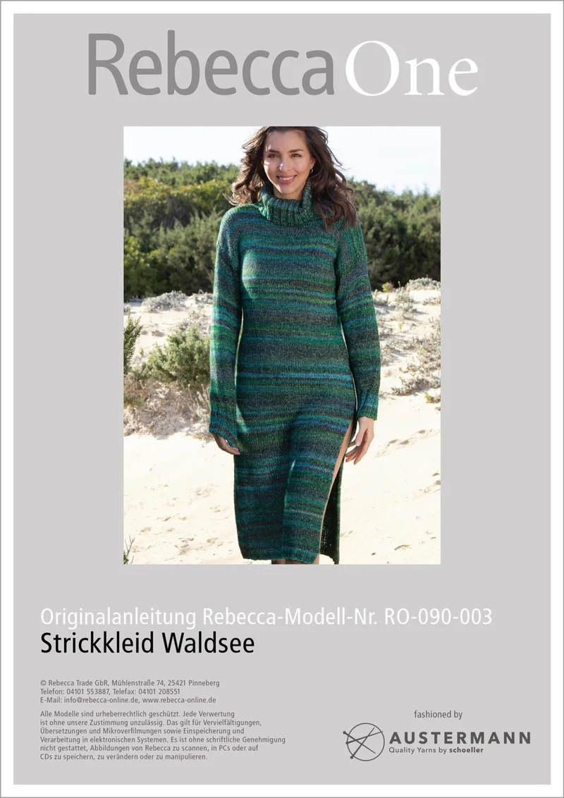 Strickanleitung: Modisches Strickkleid Waldsee