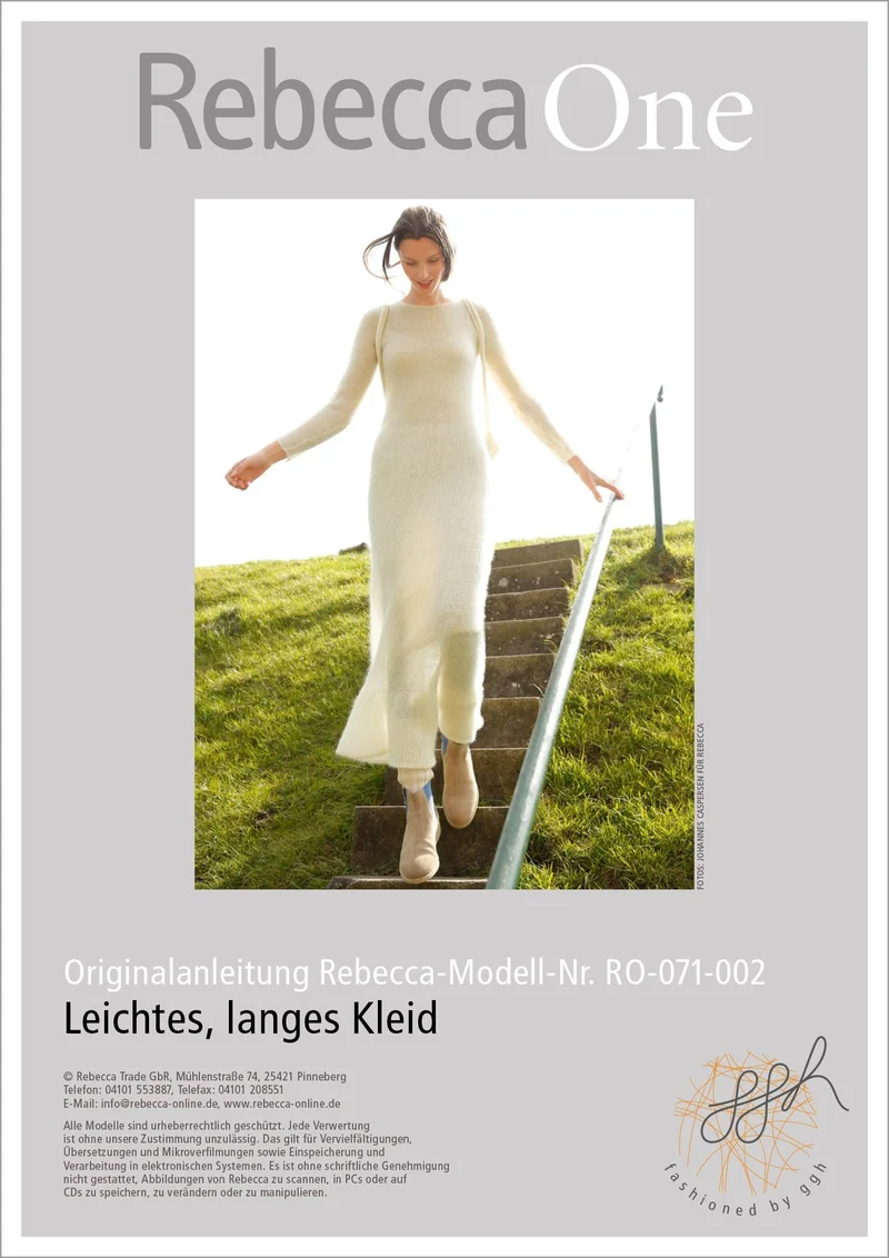 Strickanleitung - Leichtes, langes Kleid