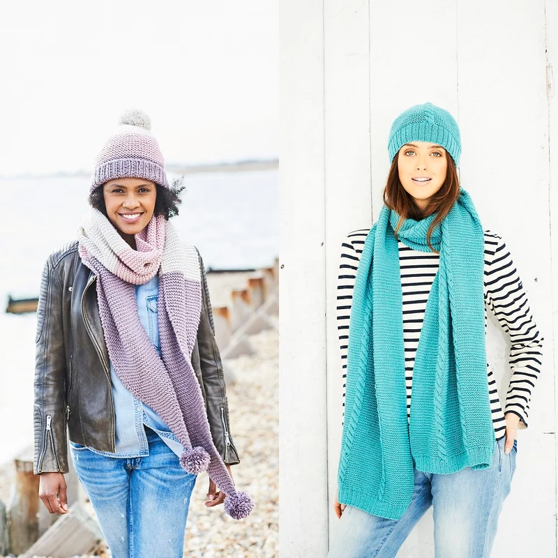 Strickanleitung Stylecraft Bellissima DK Nr. 9702: Schals und Mützen