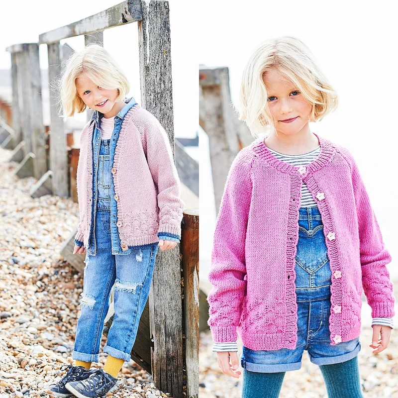 Strickanleitung Stylecraft Bellissima DK Nr. 9704 Mädchenjacken