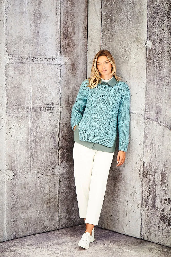 Strickanleitung Stylecraft Special XL Tweed Super Chunky Nr. 9806 Pullover und Jacke