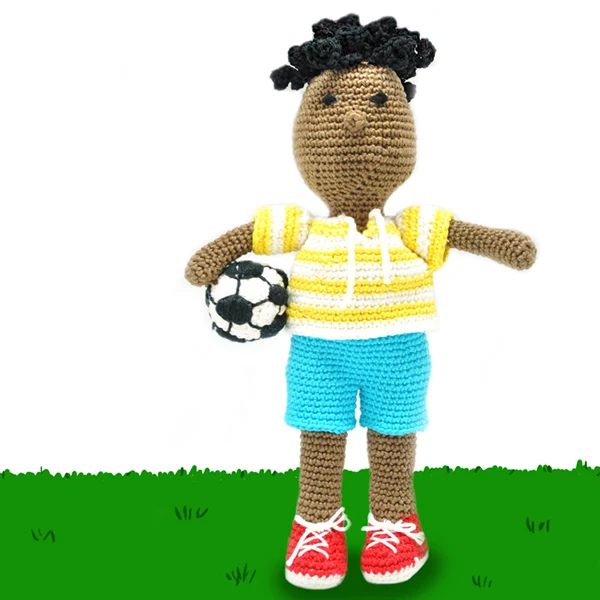 Häkelanleitung für die Fußballpuppe „Sjors“ (digital)