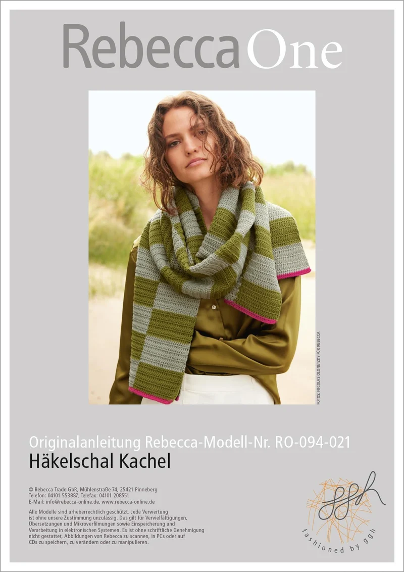 Anleitung - Häkelschal Kachel