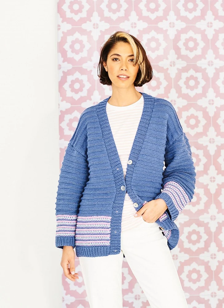 Strickanleitung Stylecraft Bellissima DK Nr. 9847 – Jacke und Pullover