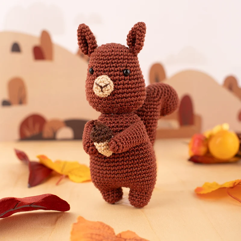 Häkelpaket „Eichhörnchen Evita“ – Yarn and Gingertea