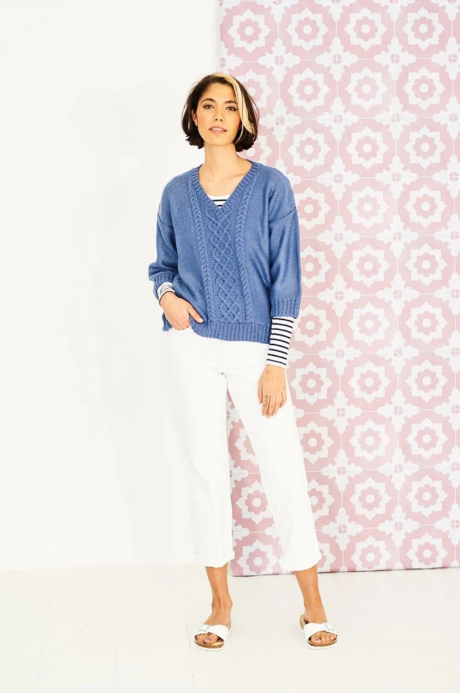 Strickanleitung Stylecraft Bellissima DK Nr. 9851 Pullover