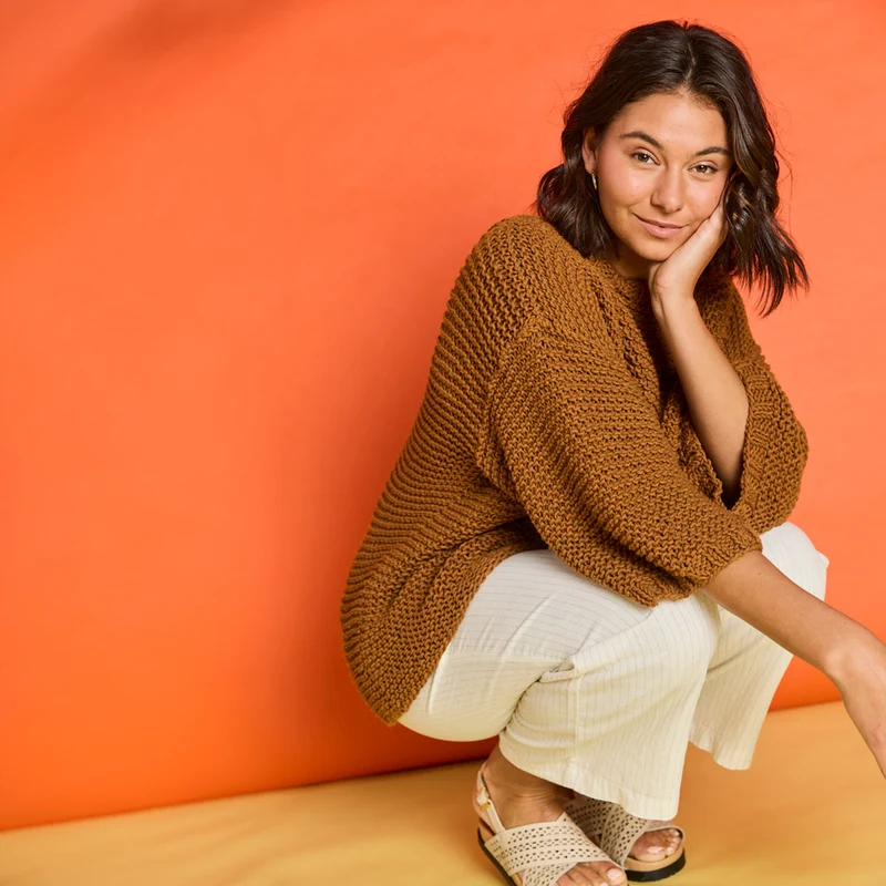 Knipmode Loose Fit Pullover-Strickpaket