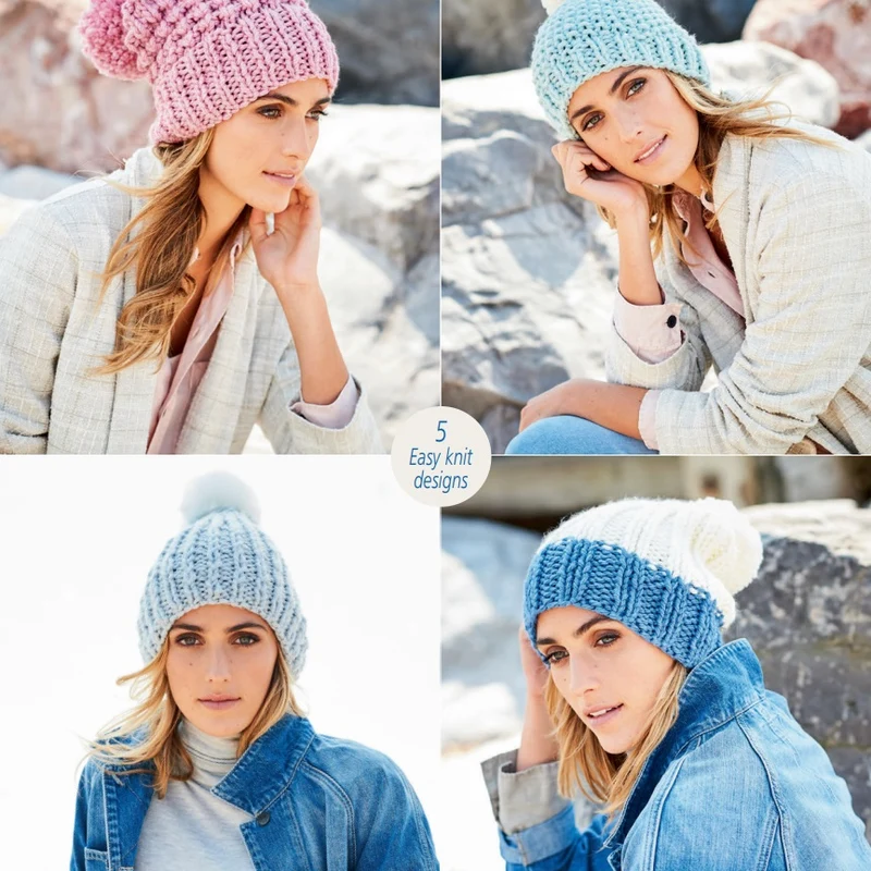 Strickanleitung Stylecraft Special XL Super Chunky Nr. 9590 Mützen