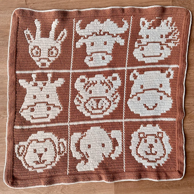 Häkelpaket für die Spielmatte „Animal Adventure“ – YarnZoo