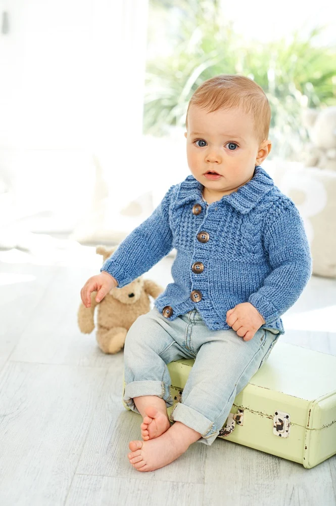 Strickanleitung Stylecraft Special for Babies Aran Nr. 9345 Babyjacken (digital)