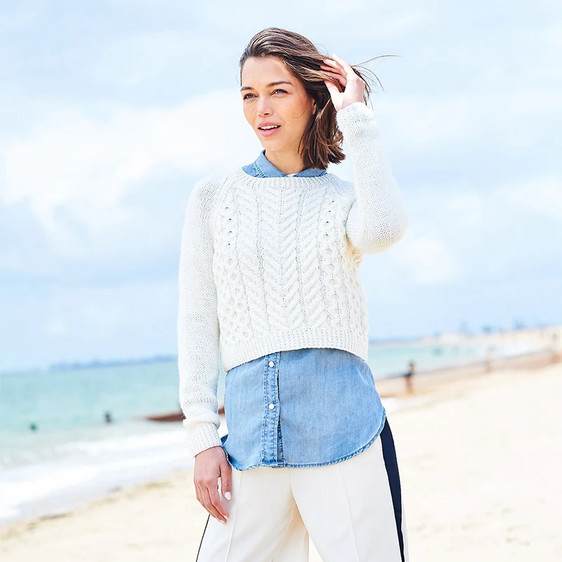 Stylecraft-Strickanleitung „Relove Long- and Short Sweater“ (2 Designs)