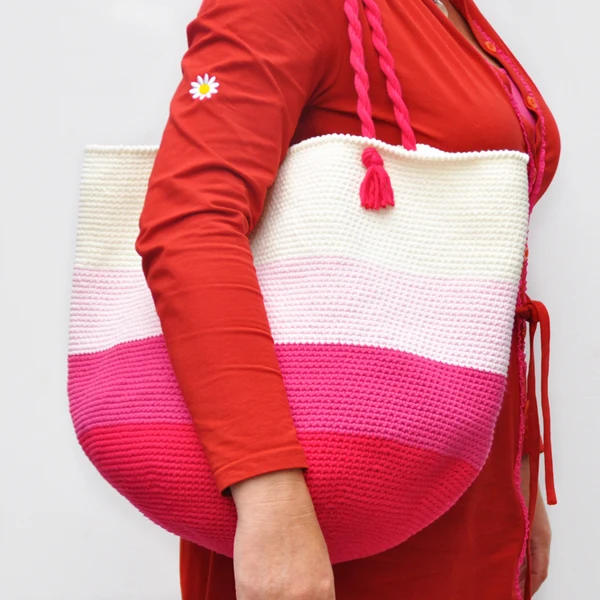 Häkelanleitung für die Strandtasche „Cotton Mix 80“
