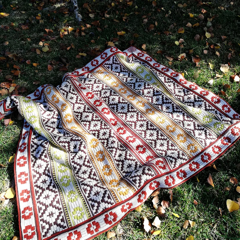 „When Summer Turns Into Fall“ – Häkelpaket für eine Decke – One Skein of Love