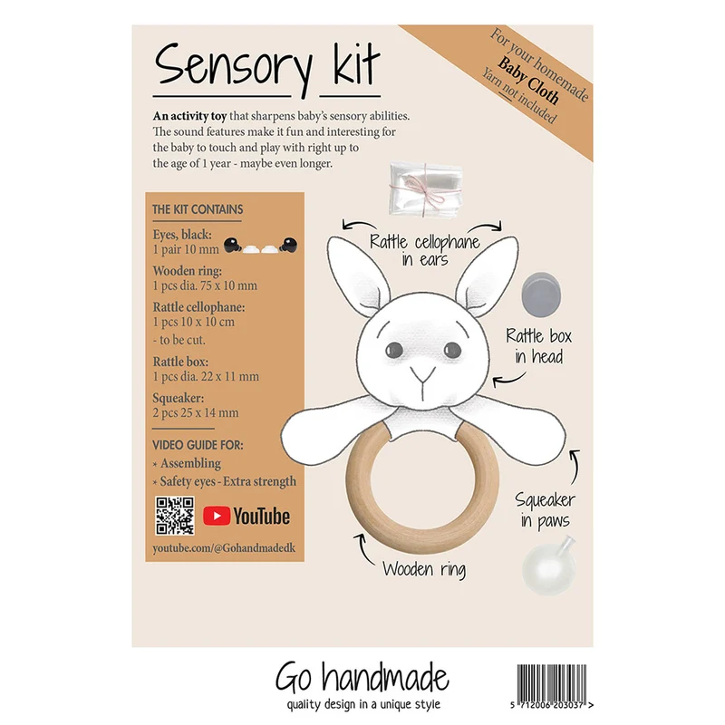Go Handmade Sensorik-Set – Holzrassel 20303
